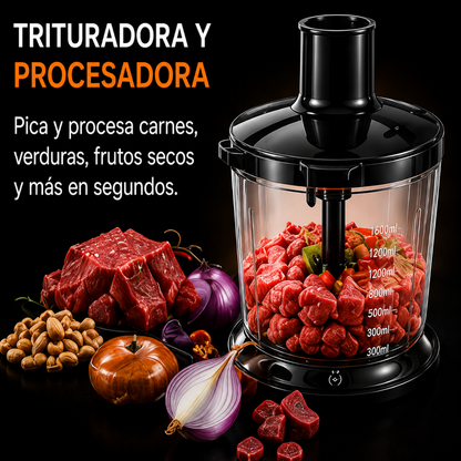 Batidora de Inmersion Trillium 6 en 1 de 1100 W